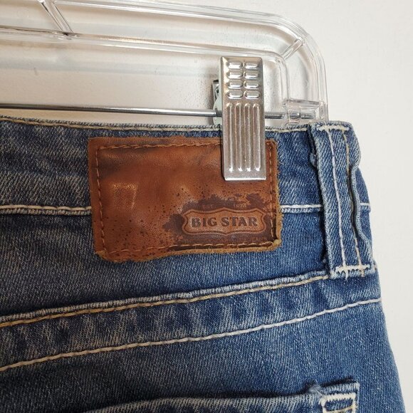 Big Star 28 Remy Bootcut Jeans lowrise Cotton Blend‎ Midrise - Picture 10 of 11